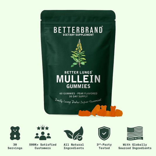 Betterbrand BetterLungs® Mullein Lung Detox Gummies